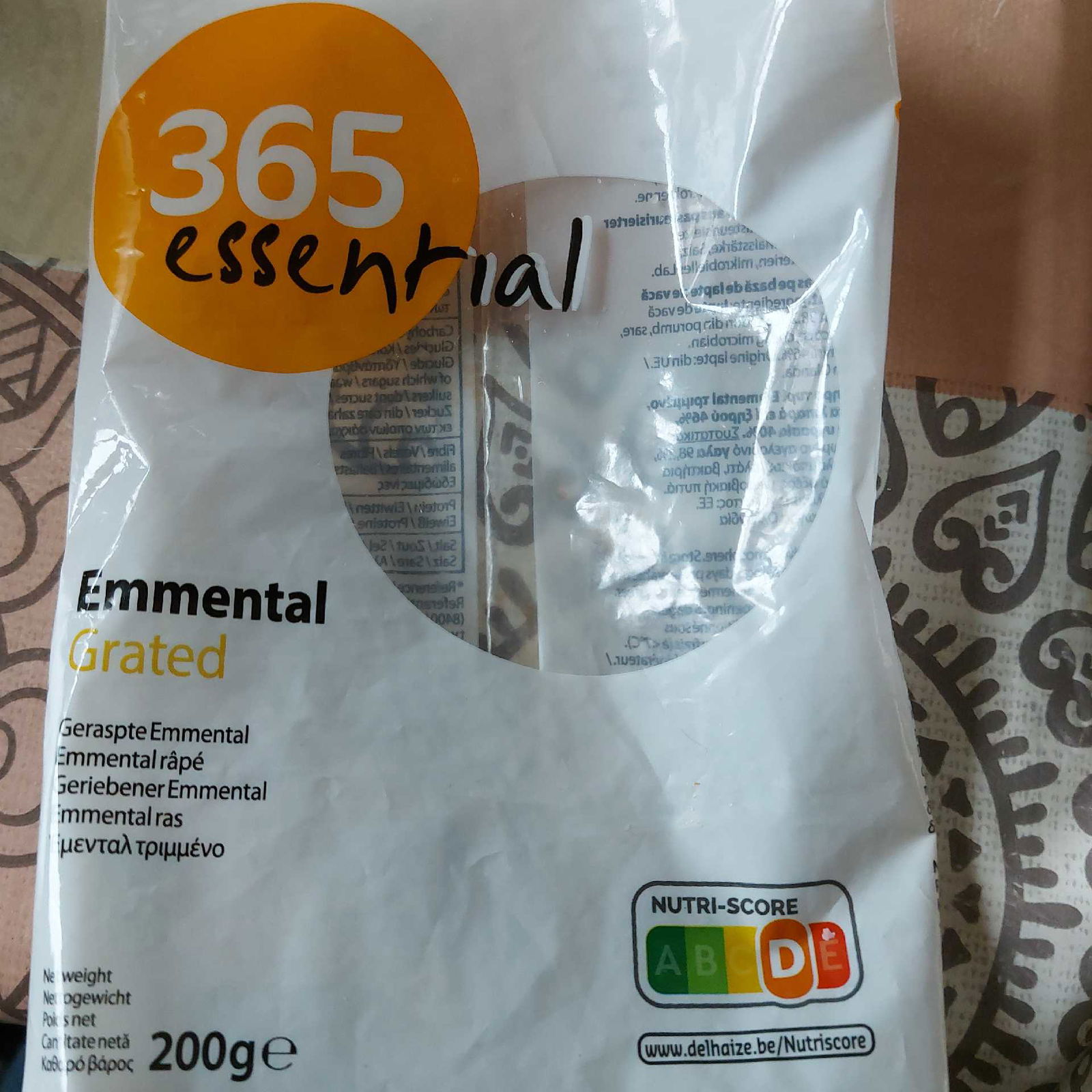 Reibekäse Emmentaler 365 essential