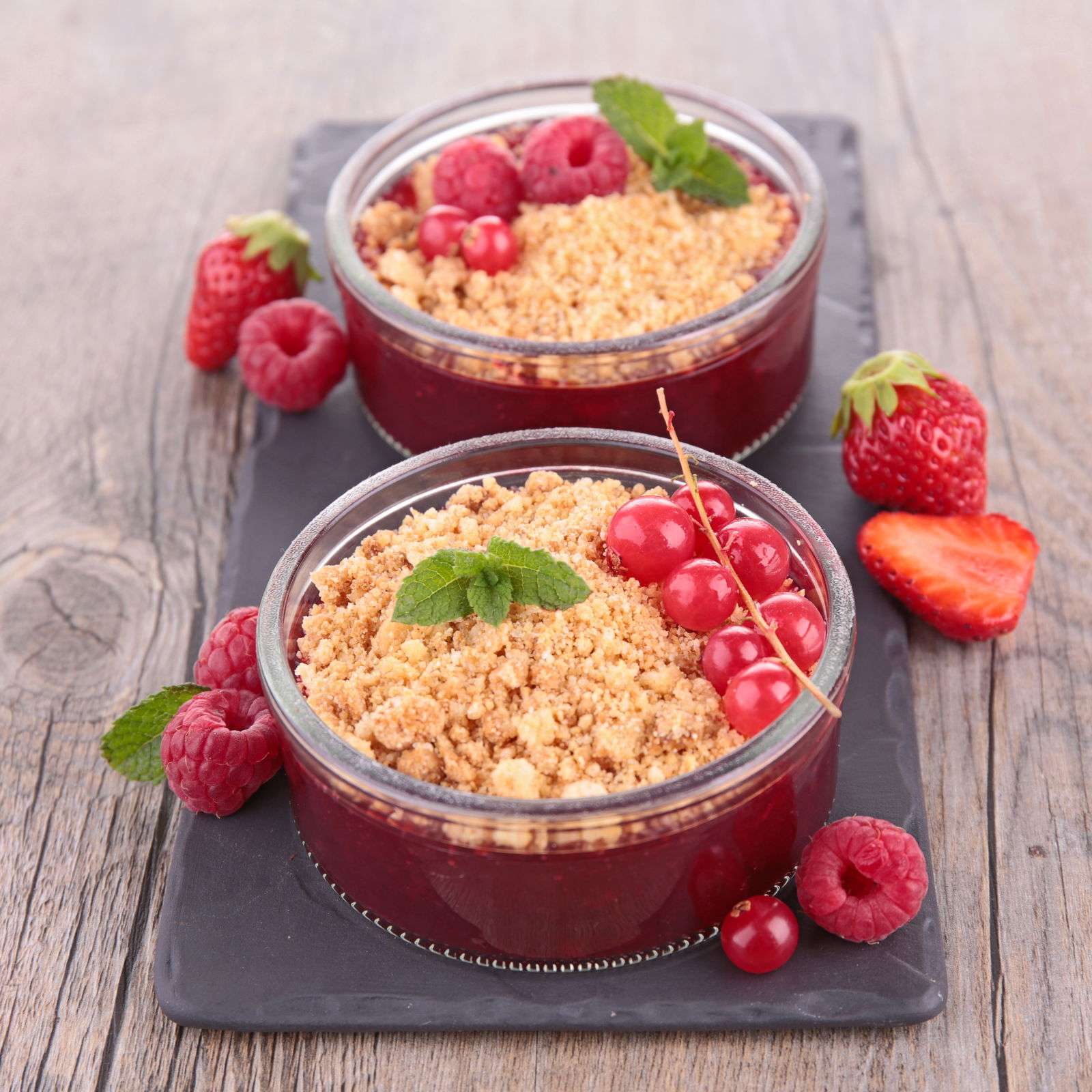 Cinnamon Raspberry Crumble