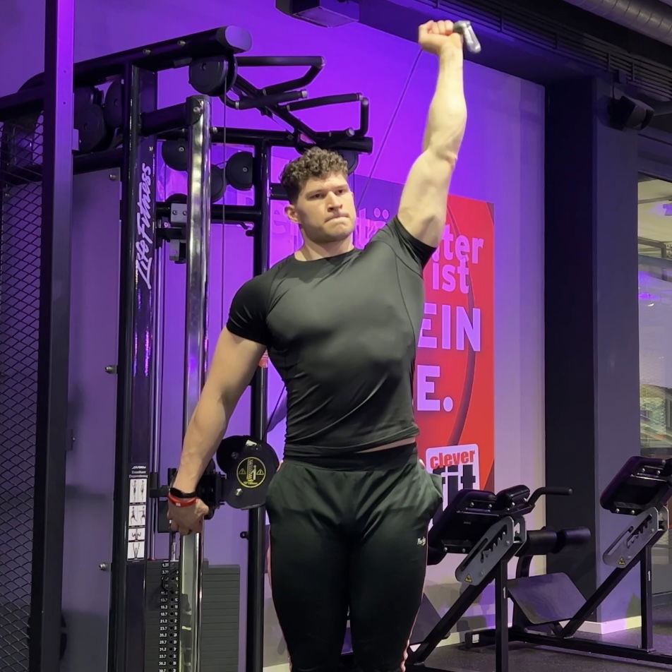 Überkopf Trizeps Extension unilateral