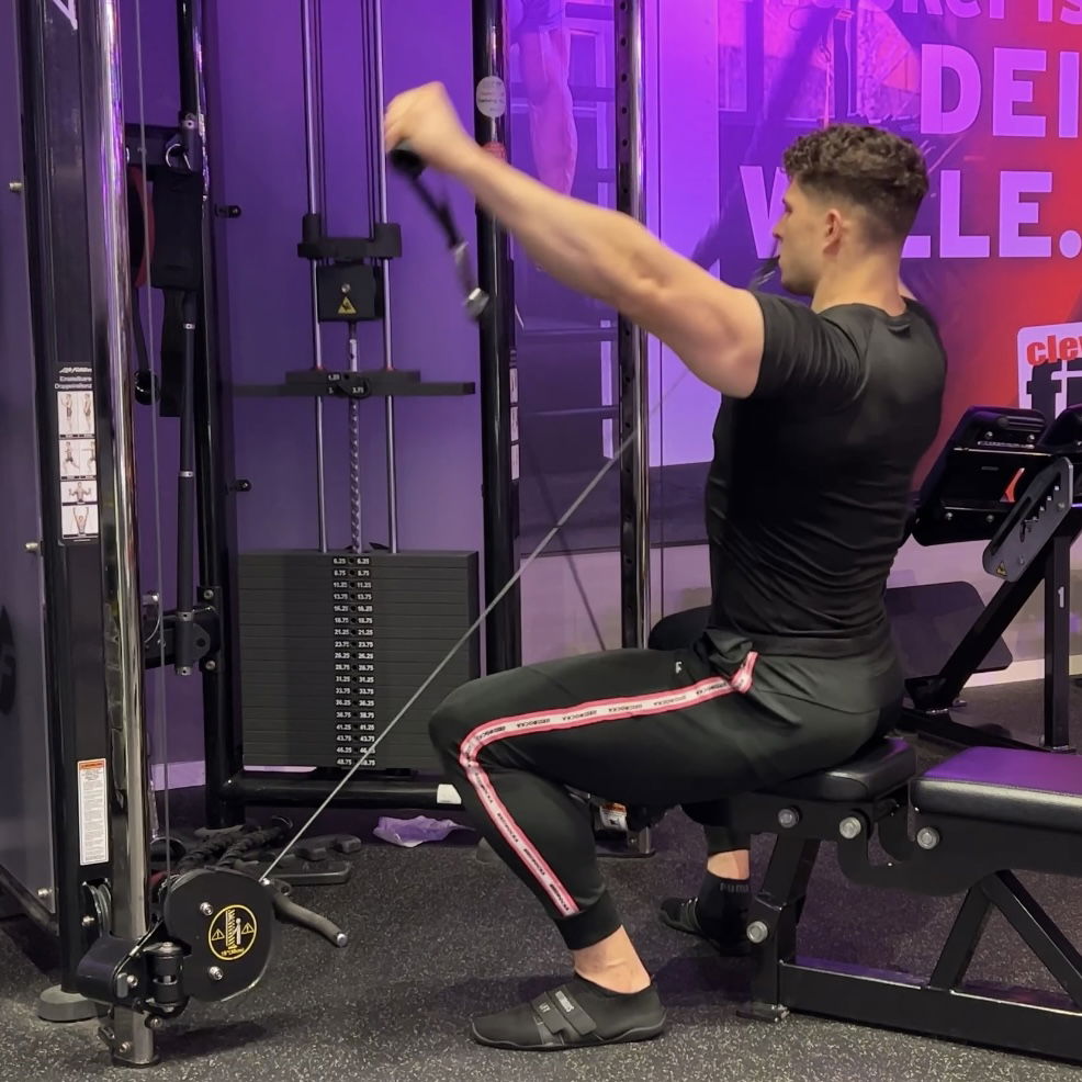 Y-Raises Kabelzug sitzend