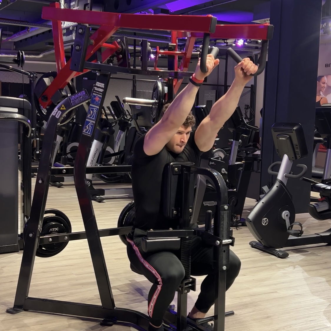 High Rows an der Maschine