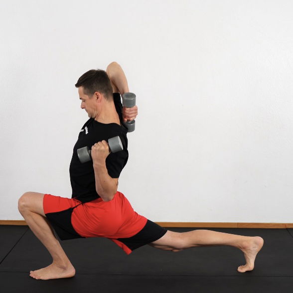 S&F Rotational Split Squat +Peak Contractions load