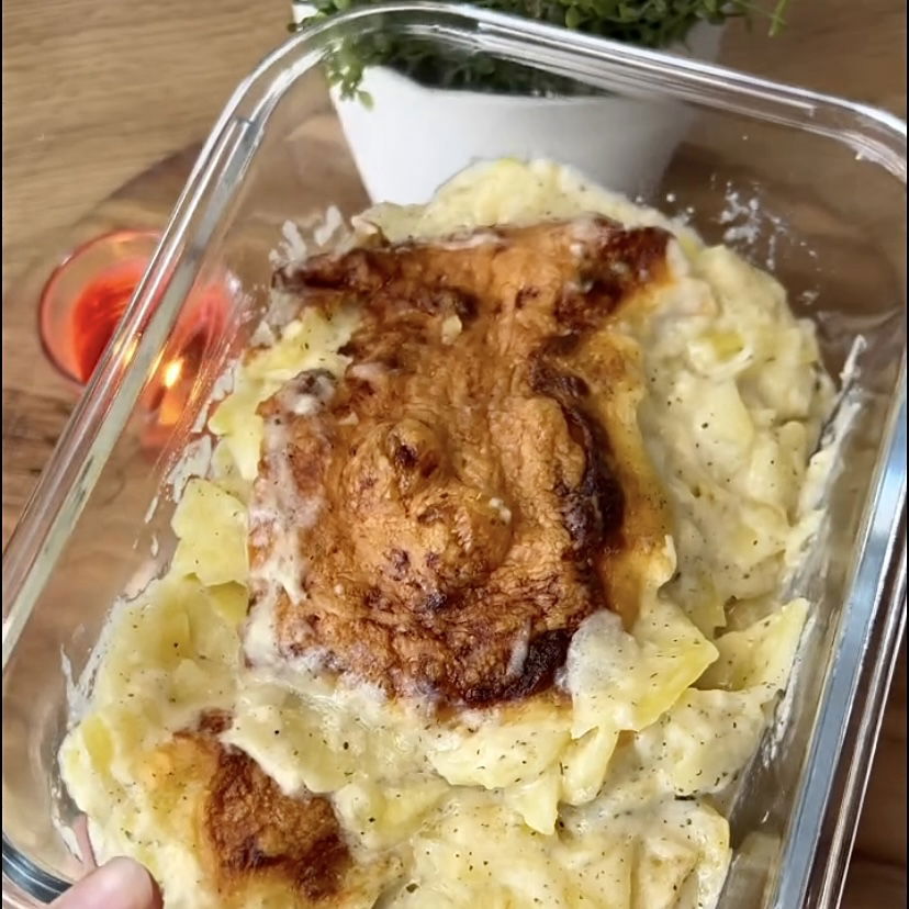 Protein Kartoffel Gratin