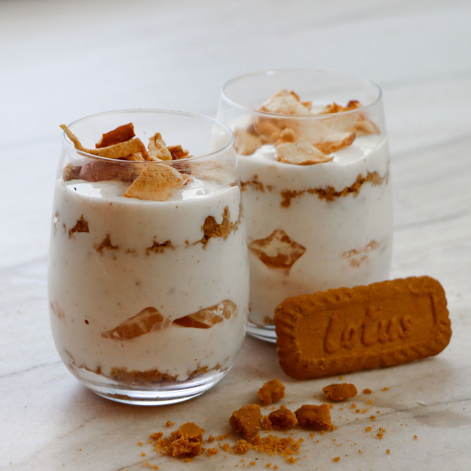 Winterliches Schichtjoghurt