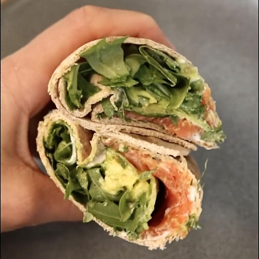 Lachs-Wrap