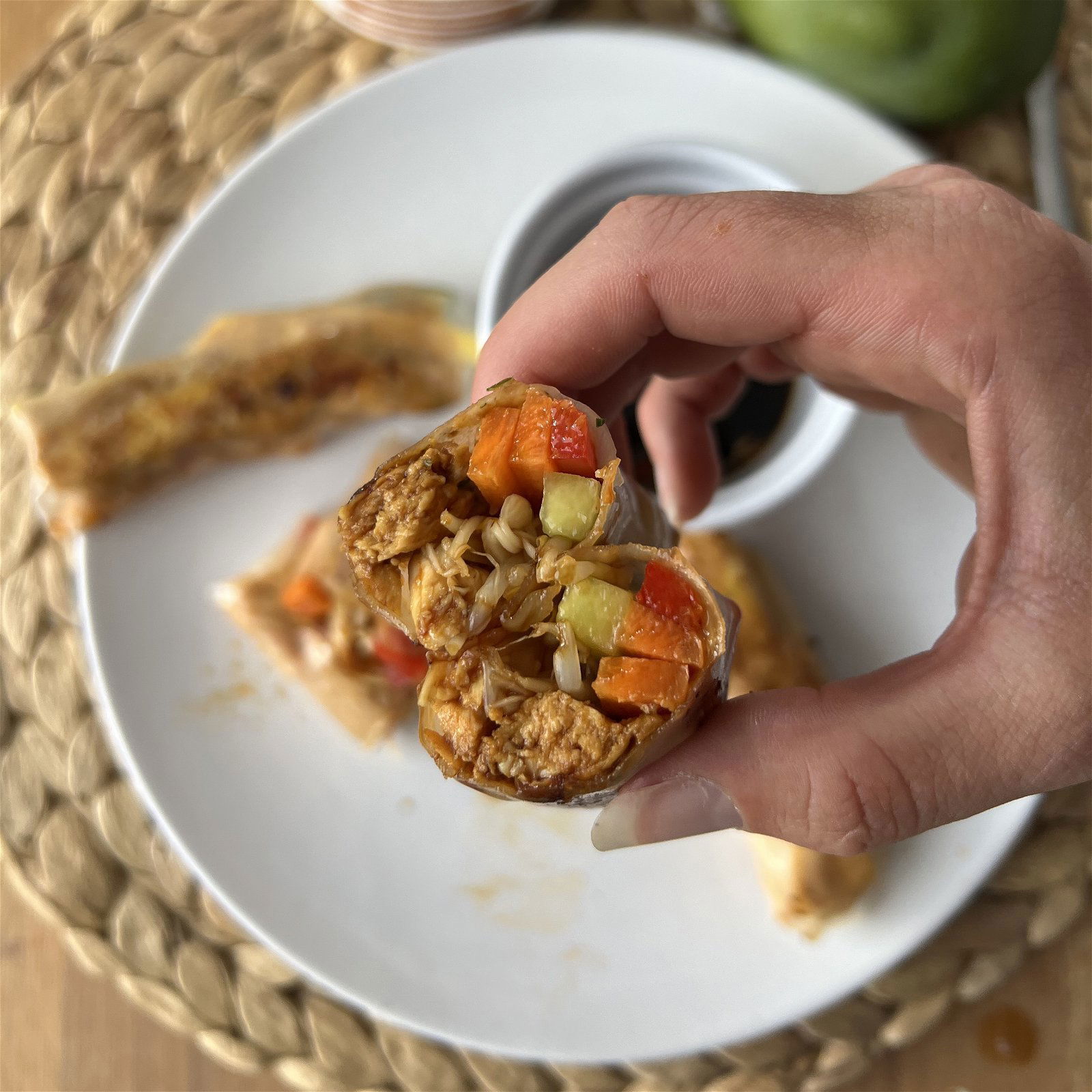 Frühlingsrollen mit Hühnerbrust