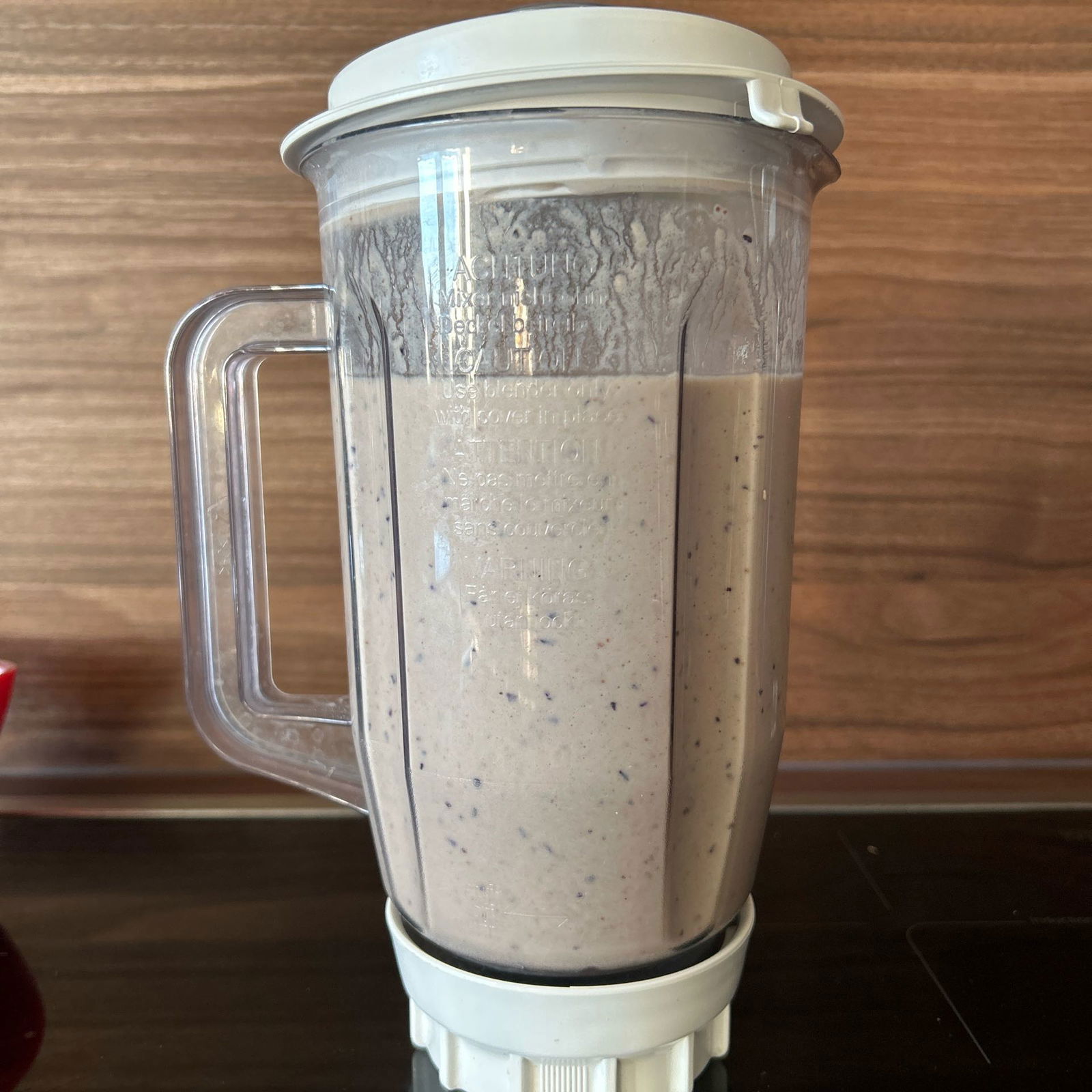 Masse Shake Blaubeer Banane Zimt