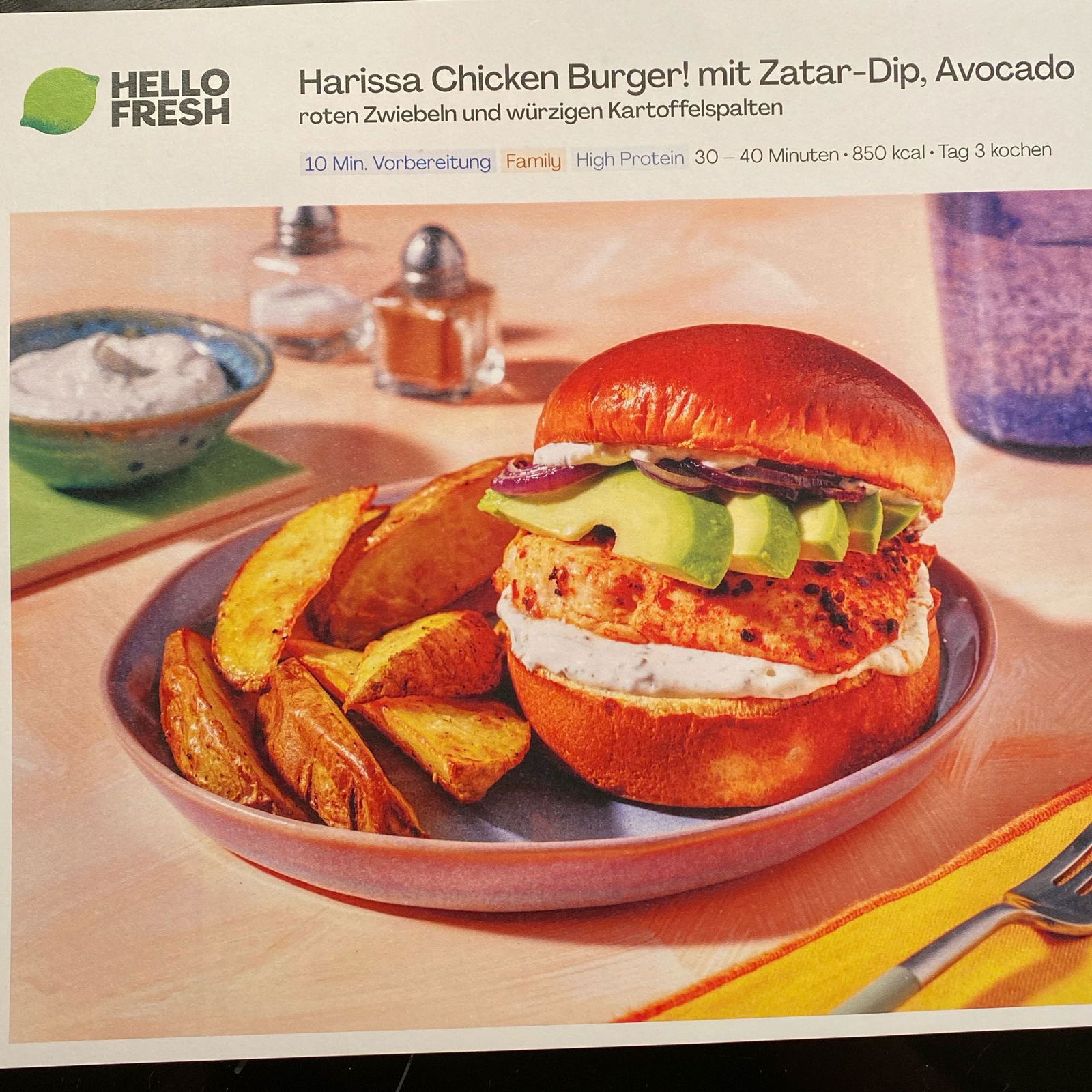 Harissa Chicken Burger