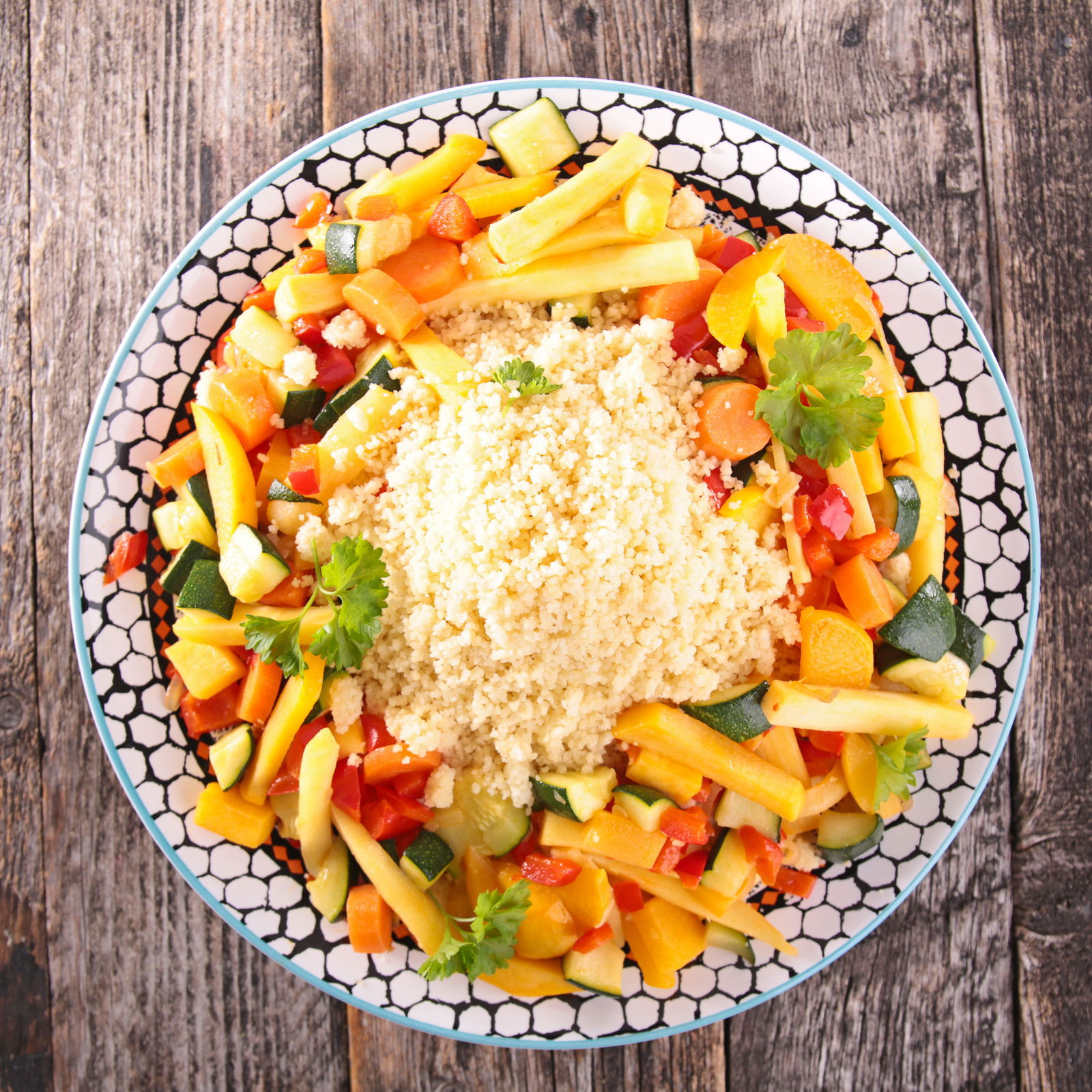 Gemüsepfanne mit Couscous