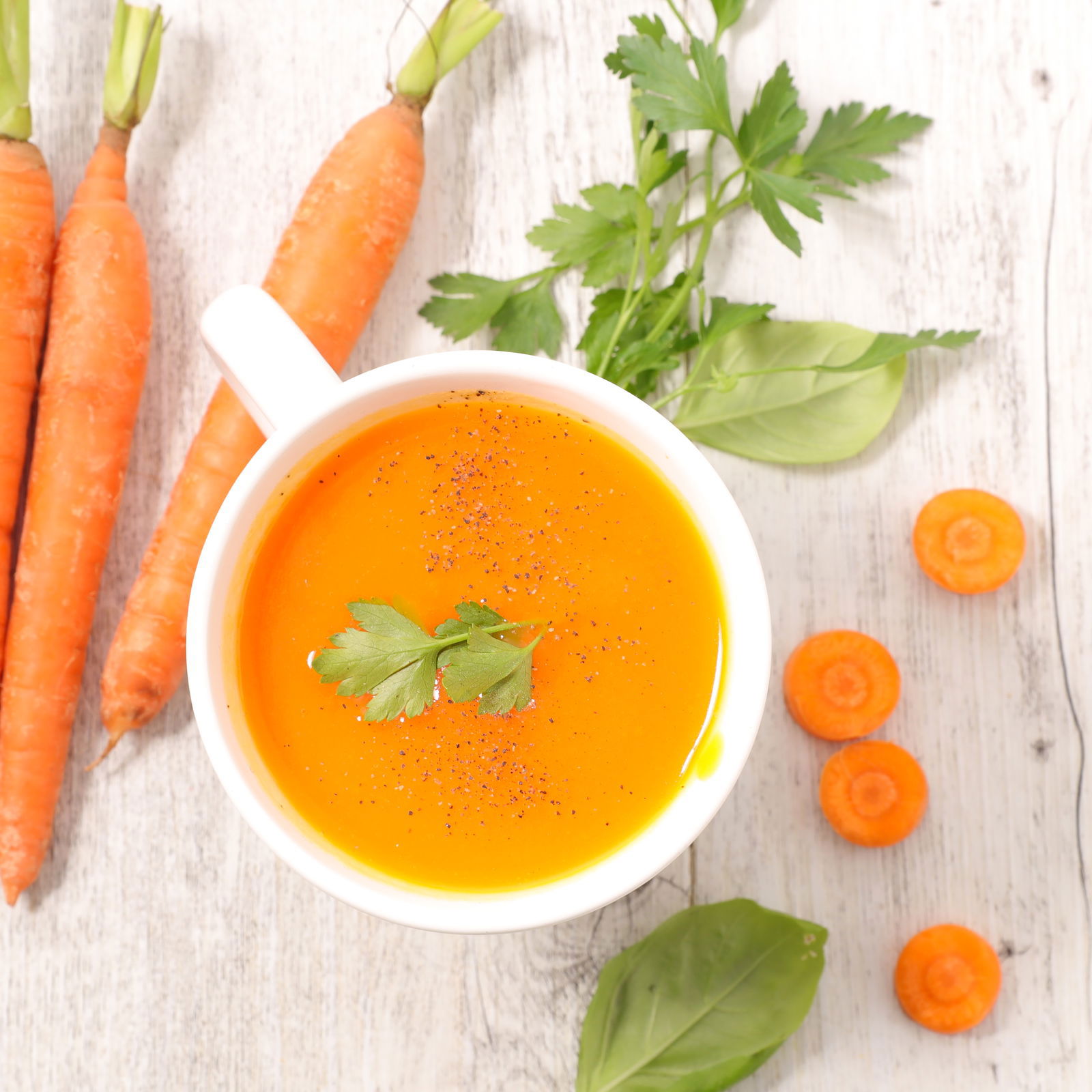 Möhren-Mango-Curry-Suppe
