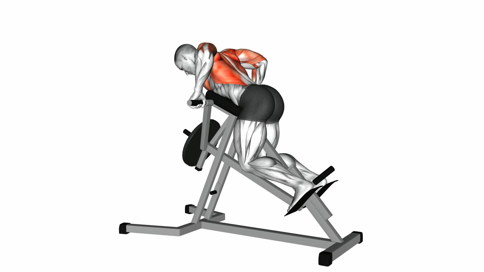 Gestützt im Obergriff