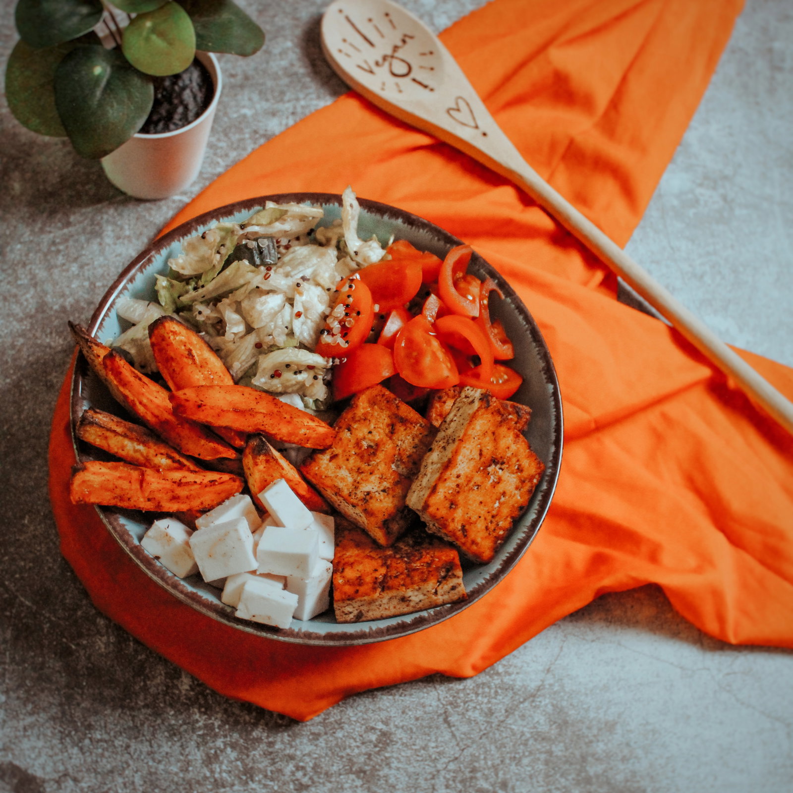 Vegan potato noodles