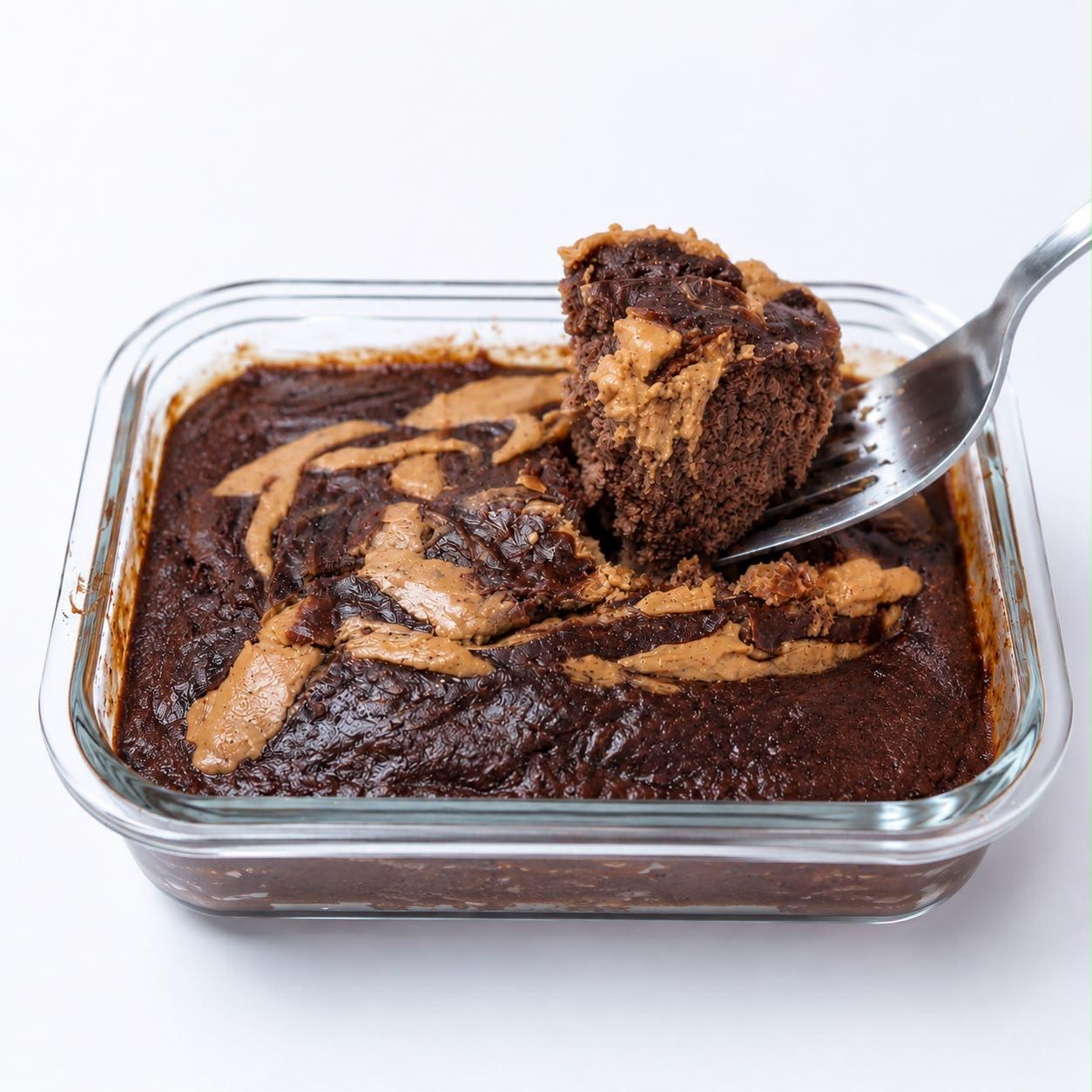 Chocolate-Peanut Butter Protein-Pancake Bowl Background