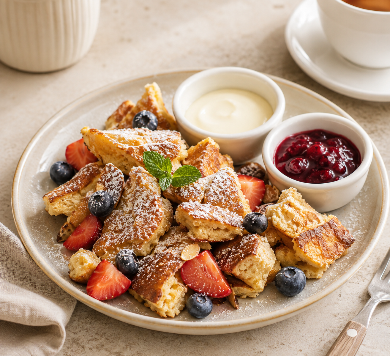 Protein Kaiserschmarrn Background
