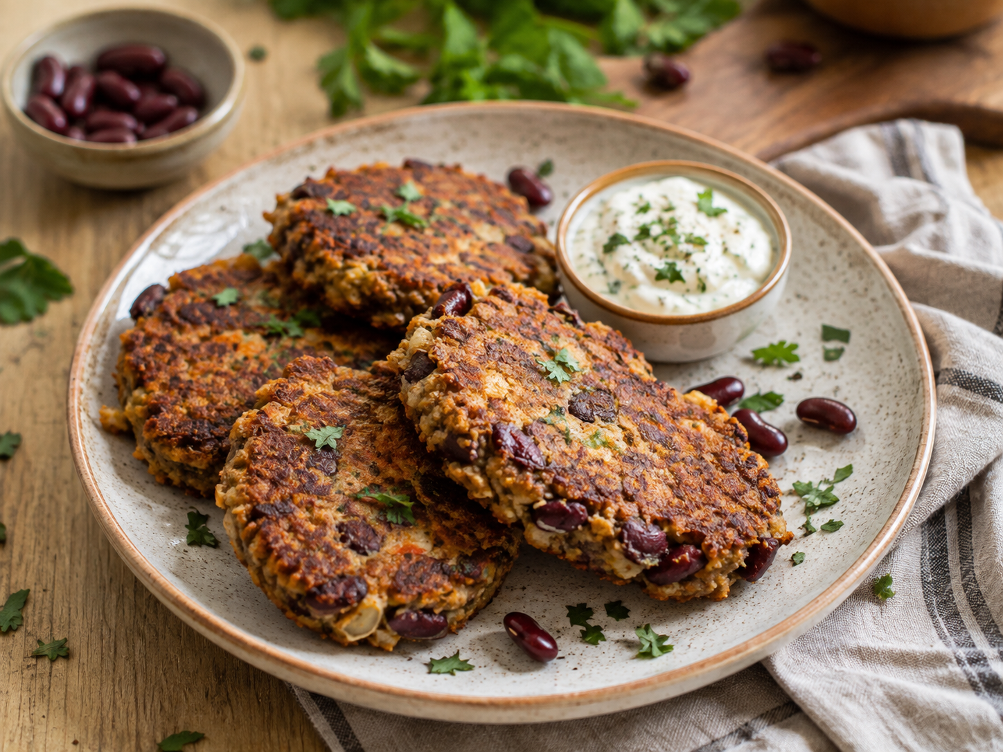 Kidney bean schnitzel